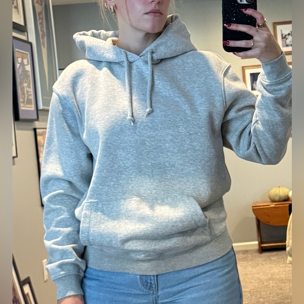 GAP Light Gray Fleece Hoodie